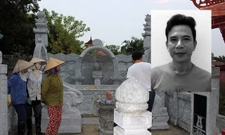 Đối tượng Trí và khu mộ Trí đào trộm. Ảnh: Công an Nhân dân