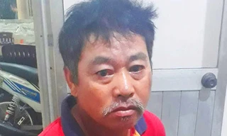 Nghi phạm tại cơ quan công an