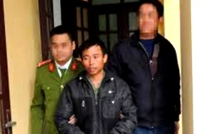 Trần Văn Hiệp khi bị bắt giữ