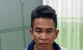 Lê Minh Hoàng tại Cơ quan điều tra. Ảnh CACC