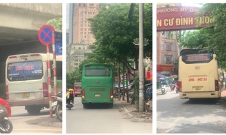 Hà Nội: Xe hợp đồng 'diễu phố', đón trả khách trong phố giờ cấm 