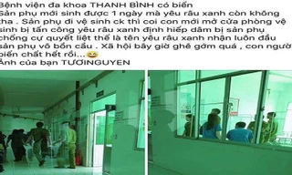 Thông tin về sản phụ được chia sẻ trên mạng xã hội. Ảnh: chụp lại màn hình