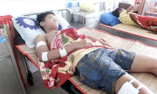 Em T. đang được điều trị tại bệnh viện