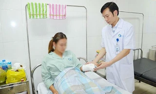 Em H.A đang điều trị tại bệnh viện
