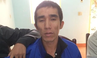 Phùng Nguyễn Trọng Thụy tại trụ sở Công an