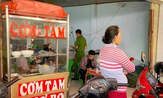 Hiện trường nơi nhóm đòi nợ thuê gây án