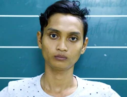 Tình được di lý từ An Giang về Công an Bình Dương phục vụ điều tra. Ảnh: Nguyệt Triều