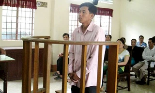 Bị cáo Đặng Văn Hoàng tại phiên tòa