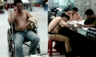 Lưu Vĩnh Toàn thời điểm tự vào bệnh viện cho rằng bị CSGT đánh và tổ CSGT Công an quận Thủ Đức đang tường trình vụ việc tại công an phường Bình Thọ