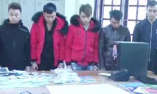 Một số đối tượng và tang vật bị thu giữ tại cơ quan điều tra