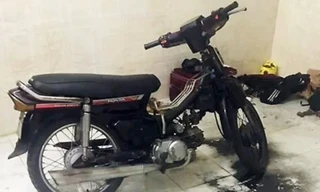 Hiện trường vụ phóng hỏa. Ảnh: Công an cung cấp