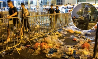 'Biển rác' sau 2 đêm Blackpink, công nhân 20 năm trong nghề cũng choáng