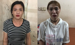 Hai tên cướp giả gái tại cơ quan điều tra