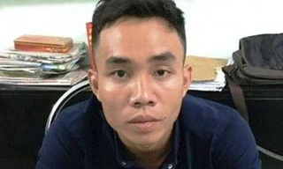 Nguyễn Văn Phong khi bị bắt. Ảnh: Công an cung cấp