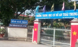 Khu vực cổng trường nơi xảy ra xô xát, dẫn đến án mạng