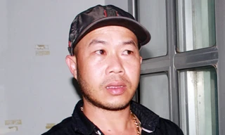 Lâm khi bị cảnh sát Ninh Thuận bắt