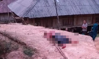 Hiện trường vụ án mạng. Ảnh: Điện Biên