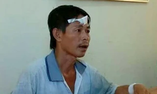 Trần Đức Lân tại cơ quan điều tra. Ảnh: Công an cung cấp