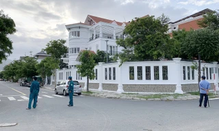 Căn nhà ông Trường bị phong tỏa chiều 1/11