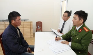 Đối tượng Hà Văn Hoát tại cơ quan điều tra