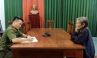 Ông Ngô Văn Thể tại công an