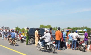 Hiện trường xảy ra vụ việc vào ngày 31/10 trên cầu BaSi. Ảnh: Công an Trà Vinh.