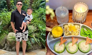 Ông bố U50 ở Hà Nội gây 'sốt' vì chăm con khéo, nấu ăn như đầu bếp nhà hàng