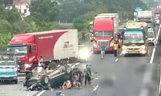 Tình hình sức khỏe 4 người bị thương sau tai nạn thảm khốc trên cao tốc