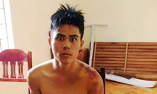 Đối tượng Phạm Ngọc Trường có nhiều biểu hiện tâm lý không bình thường tại cơ quan Công an. Ảnh: Công an Nhân dân