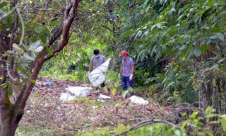 Mở rộng hiện trường điều tra, công an phát hiện thêm phần đầu và xương hàm của nạn nhân
