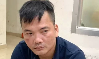 Võ Anh Kiệt tại cơ quan điều tra. Ảnh: PC03