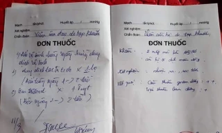 Sổ khám bệnh của bé gái