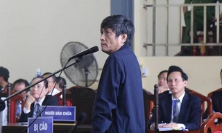 Bị cáo Nguyễn Thanh Hóa tại tòa.