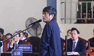 Bị cáo Nguyễn Thanh Hóa tại tòa.