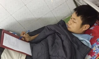 Đối tượng Nguyễn Minh Hùng khai nhận hành vi của mình tại bệnh viện