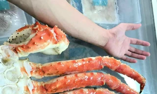 Chân cua hoàng đế dài hơn nửa mét giá vài triệu đồng một bộ