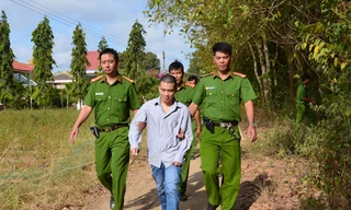 Hình ảnh thực nghiện hiện trường vụ án giết người, cướp tài sản