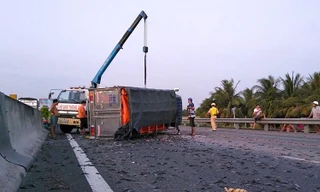 Hiện trường vụ tai nạn.