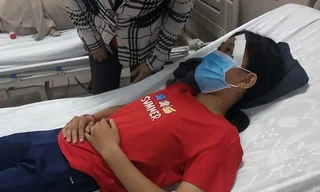 Nữ sinh đang điều trị tại bệnh viện