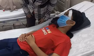 Nữ sinh đang điều trị tại bệnh viện