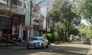 Khu vực cô gái bị bạn trai đâm gục