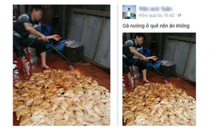 Anh Tuấn khẳng định mình là tác giả của bức ảnh này. Anh cho hay đây là cảnh chuẩn bị cỗ trong một đám cưới ở Cổ Loa (Đông Anh, Hà Nội)