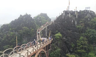 Công trình sai phạm xây dựng trên núi Cái Hạ Ảnh: M.Đ