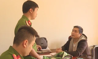 Bị can Long Thanh Tú thời điểm bị công an bắt giữ