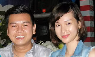 Vợ chồng MC Quỳnh Chi. Ảnh: Việt Tường