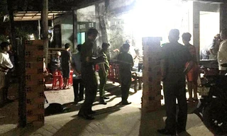 Công an kiểm tra hiện trường vụ việc