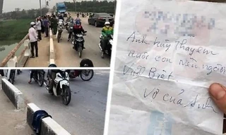 Để lại mảnh giấy nhắn chồng nuôi con rồi nhảy sông tự tử