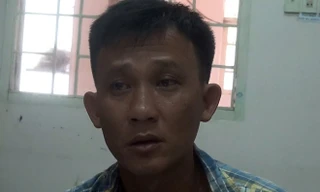 Nam thanh niên gây ra vụ trộm bị bắt giữ. Ảnh: C.A