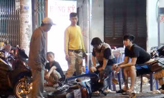 Hiện trường sau vụ đánh nhau