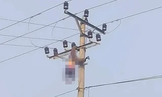 Trèo lên cột điện uống rượu, người đàn ông tử vong sau tiếng nổ lớn